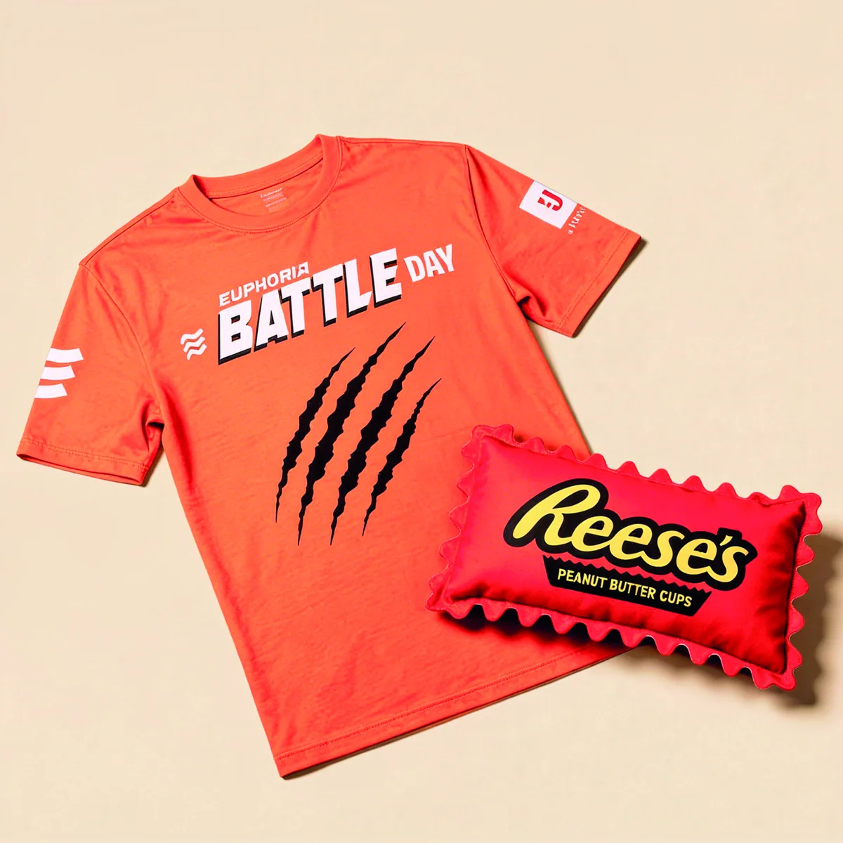 Playera Battle Day y cojín personalizados